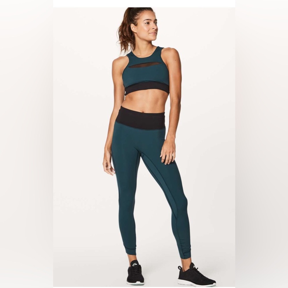 Lululemon Run The Day 7/8 Tight Submarine/Black 25” inseam Size 8